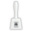 White Cowbell w/ Long Handle